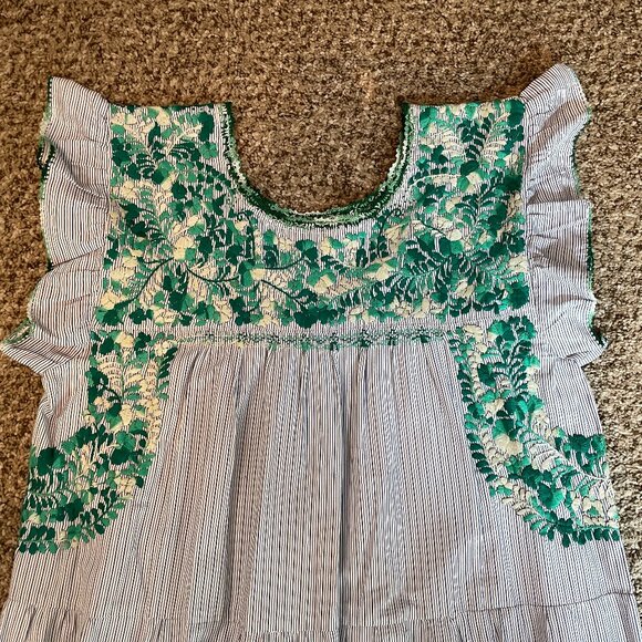 NWOT Size Medium embroidered Mexican Oaxaca dress - Picture 9 of 10